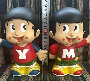 未開封　ヤン坊マー坊 マスコット人形 貯金箱 ヤンマー レトロ YANMAR ヤン坊マー坊 マスコット人形 貯金箱｜トレファクONLINE